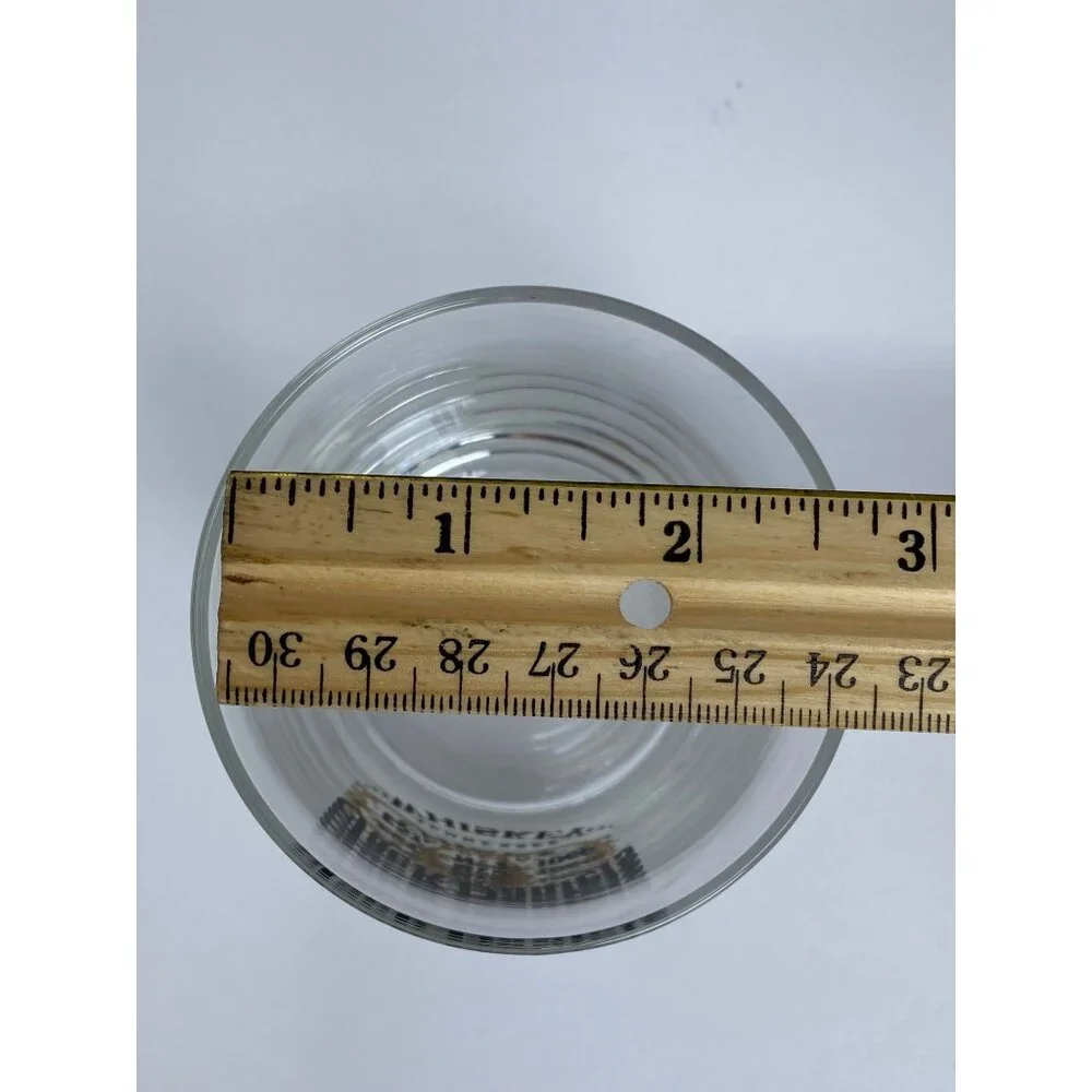 Vintage Jack Daniels Low Ball Whiskey Glasses black gold Logo